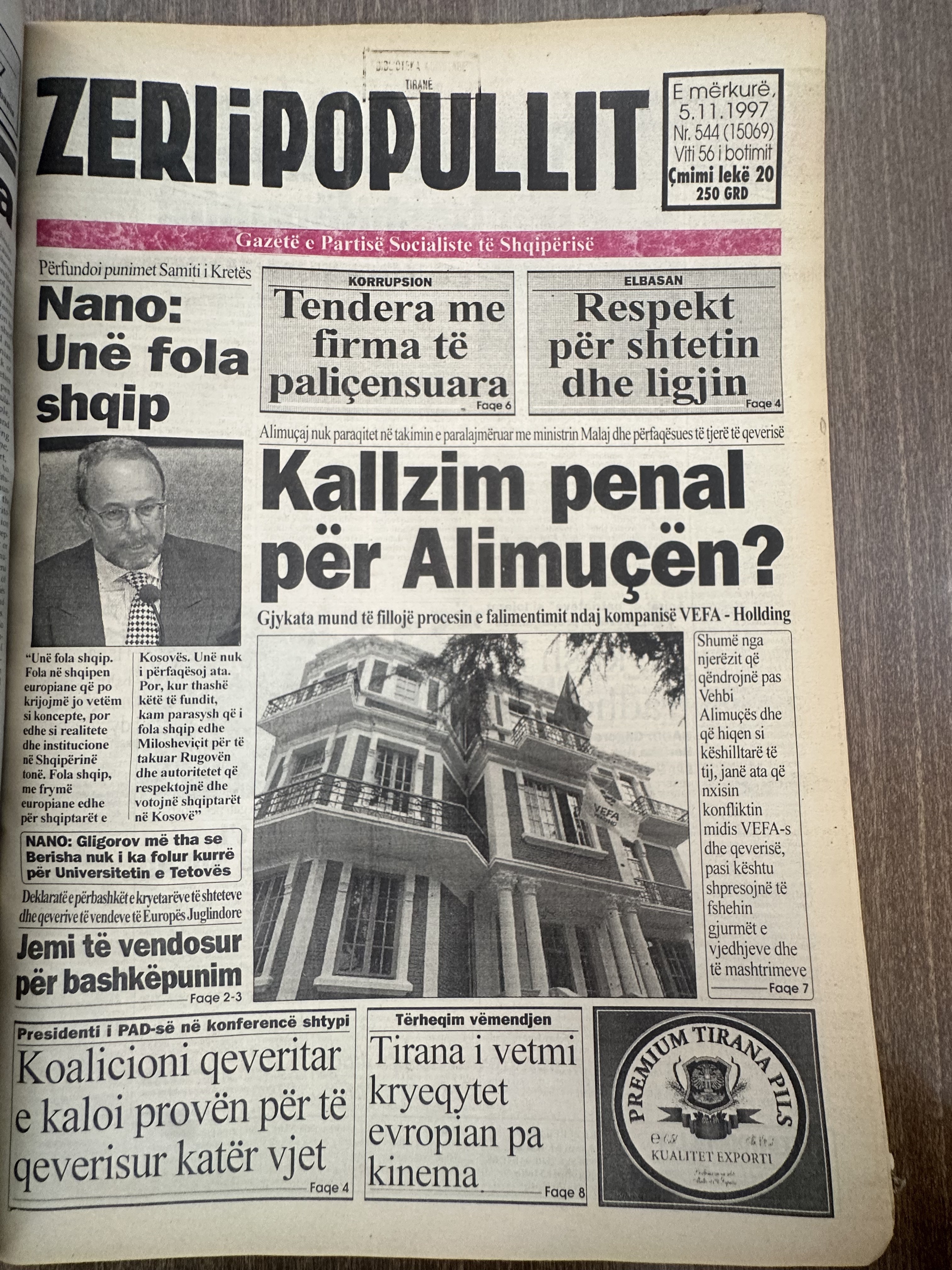 Zëri i Popullit 1997-11-05